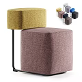 Round Upholstered Leisure Chairs With Yellow Pink And Various Color Options For Living Room