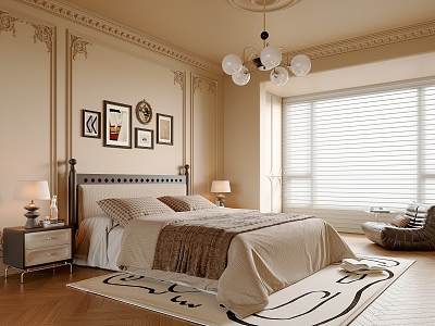 French Middle Style Bedroom model