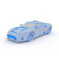 Silver Convertible Sports Car With Sleek Design And Alloy Wheels