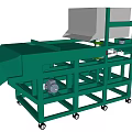 Green Mobile Industrial Equipment With Tilting Structure And Motorized Parts