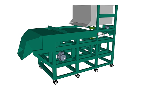 Modern fine sand recycling machine 3d model