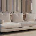 Three-seat sofa 3d model