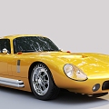 Yellow car sports car 3d model