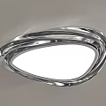 Modern Stylish Ceiling Lights With Silver Frame And Unique Decorative Designs 3d model