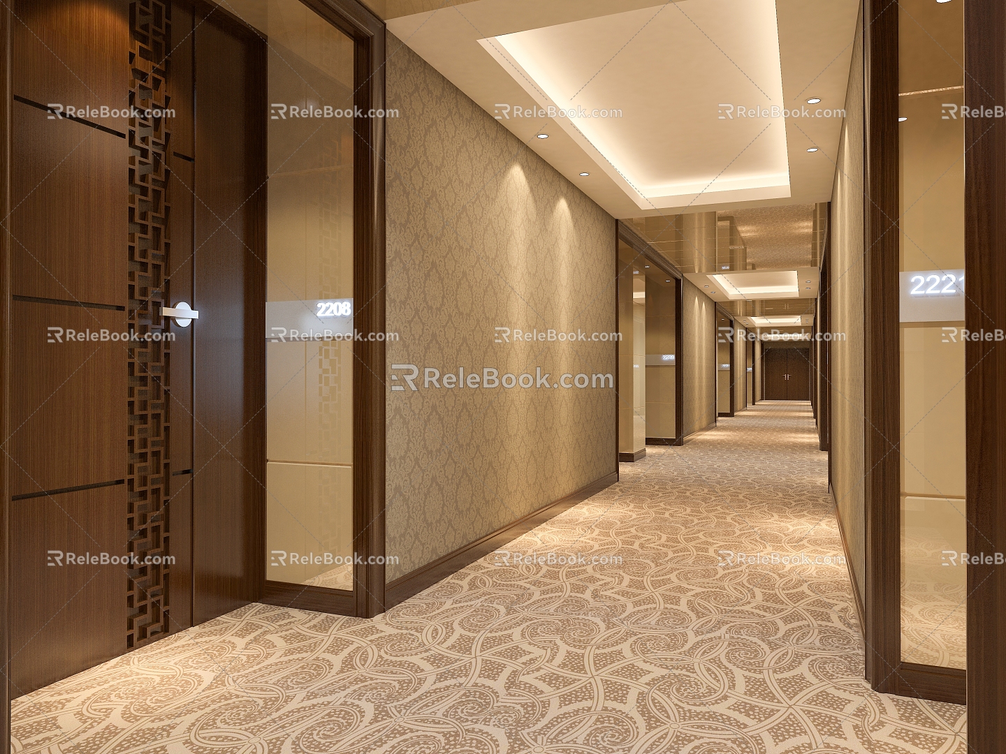 Hotel Corridor Hotel Away Restaurant Corridor Hall Away Catering Away Club Corridor Office Away model