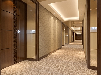 Hotel Corridor Hotel Away Restaurant Corridor Hall Away Catering Away Club Corridor Office Away 3d model