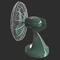 Industrial Electric Fan With Metal Mesh Guard And Silver Blades Sturdy Base