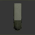 Military Green Tank With Canvas Cover And Track Wheels Design