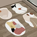Children's Carpet Modern Shape Carpet 3d model