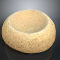 Natural Rustic Stone Decorative Bowl With Round Shape And Rough Textured Surface For Home Interior