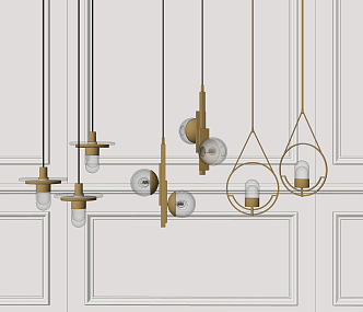 Light Luxury Chandelier 3d model