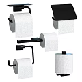 Bathroom Accessories Set With Toothbrush Holder Soap Dispenser Towel And Mirror