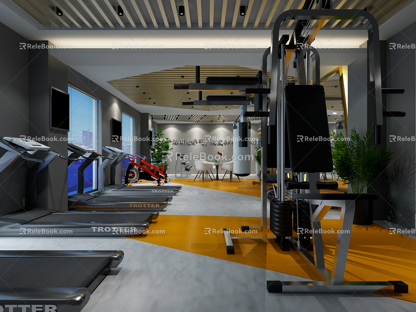 INDUSTRIAL LOFT GYM 3d model