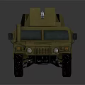 Military Olive Green Tank With Mounted Weapon Armored Body Windows And Heavy Duty Wheels