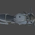 Sleek Modern Sport Motorcycle Design With Silver Body And Black Seat