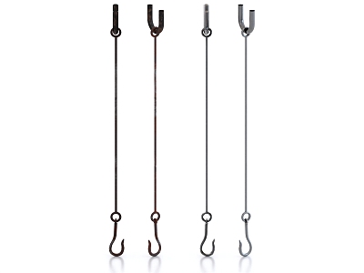 Slaughter hook meat hook iron hook 3d model