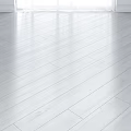 White Glossy Wooden Floor Components With Clear Wood Grain And Aligned Planks