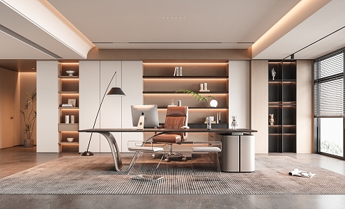 Modern Minotti Office 3d model