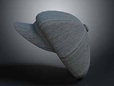 Modern Hat Felt Hat Men's Hat 3d model