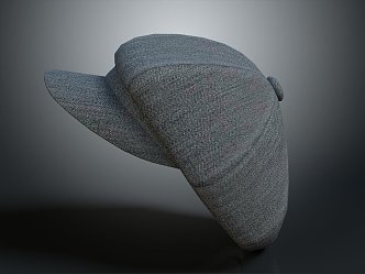 Modern Hat Felt Hat Men's Hat 3d model