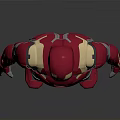 Iron Man Armor 3D Model With Red Silver And Gold Accents Design Details