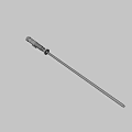 Futuristic Sci Fi Weapon Green Glowing Lightsaber With Metallic Hilt On Green Screen Background
