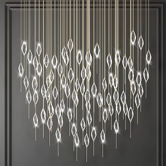 Modern chandelier 3d model
