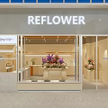 ZHUHE Floral Store With Fresh Colorful Flowers And Elegant Display Stand Modern Interior