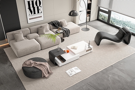 Modern Sofa Coffee Table Combination Sofa Coffee Table 3d model