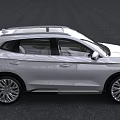 Silver Modern SUV With Sleek Exterior Design Front Grille And Alloy Wheels