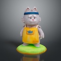 Cartoon Character Cartoon Cat Cartoon Animal Cartoon Small Animal Game Character Virtual Character Anime Character 3d model