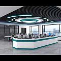 Modern Data Monitoring Control Room With Large Screens Charts Long Table Office Chairs And Windows