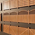 Various Wooden Fence Designs Featuring Lattice Arched Tops Flat Panels And Gates