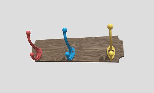 modern clothes hook clothes hook 3d model