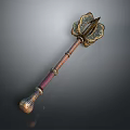 Scepter Ancient Scepter Walking stick Ancient walking stick 3d model