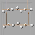 Modern chandelier 3d model