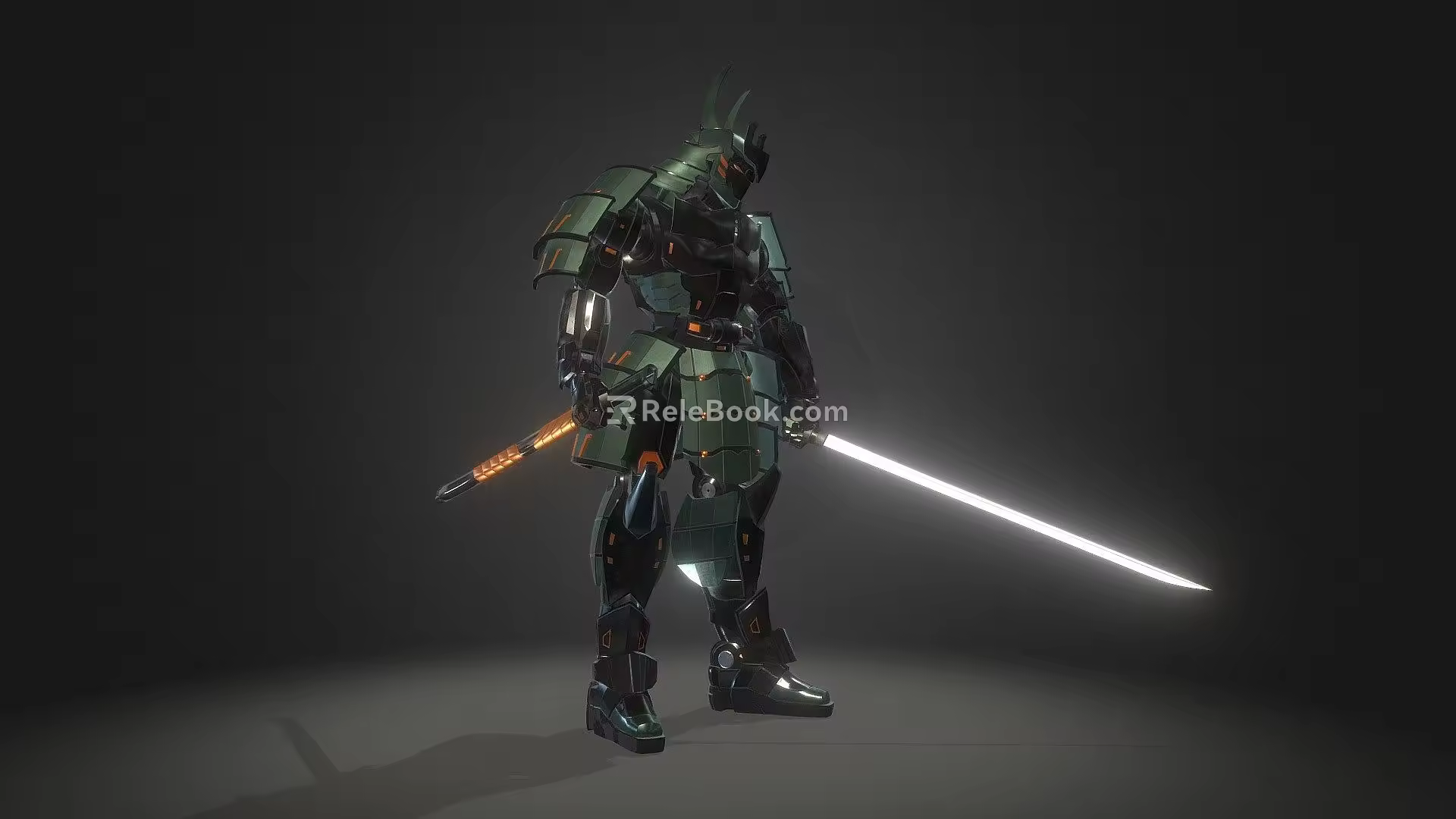 Samurai robot 3d model