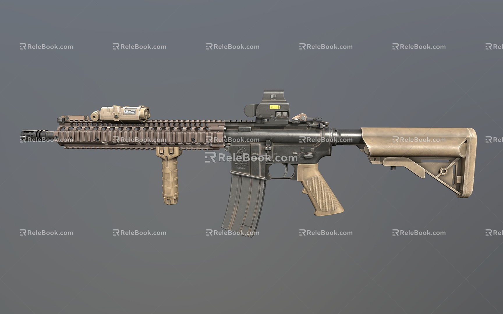 M4A1 Rifle Assault Rifle Semiautomatic Rifle Military Weapon 3d model