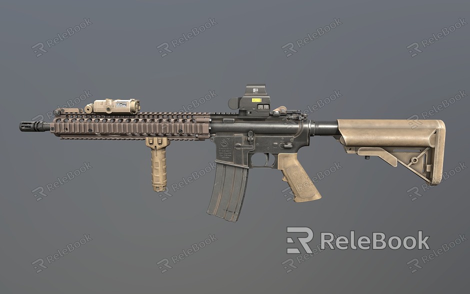 M4A1 Rifle Assault Rifle Semiautomatic Rifle Military Weapon model