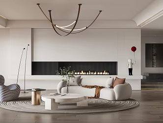 modern living room 3d model