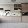 Modern Kitchen Interior Design With Wooden Cabinets Marble Countertops And Appliances