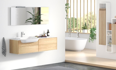 modern sink bathroom 3d model