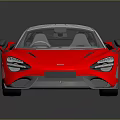 Sleek Red Sports Car Featuring Streamlined Design Shiny Exterior And White Roof