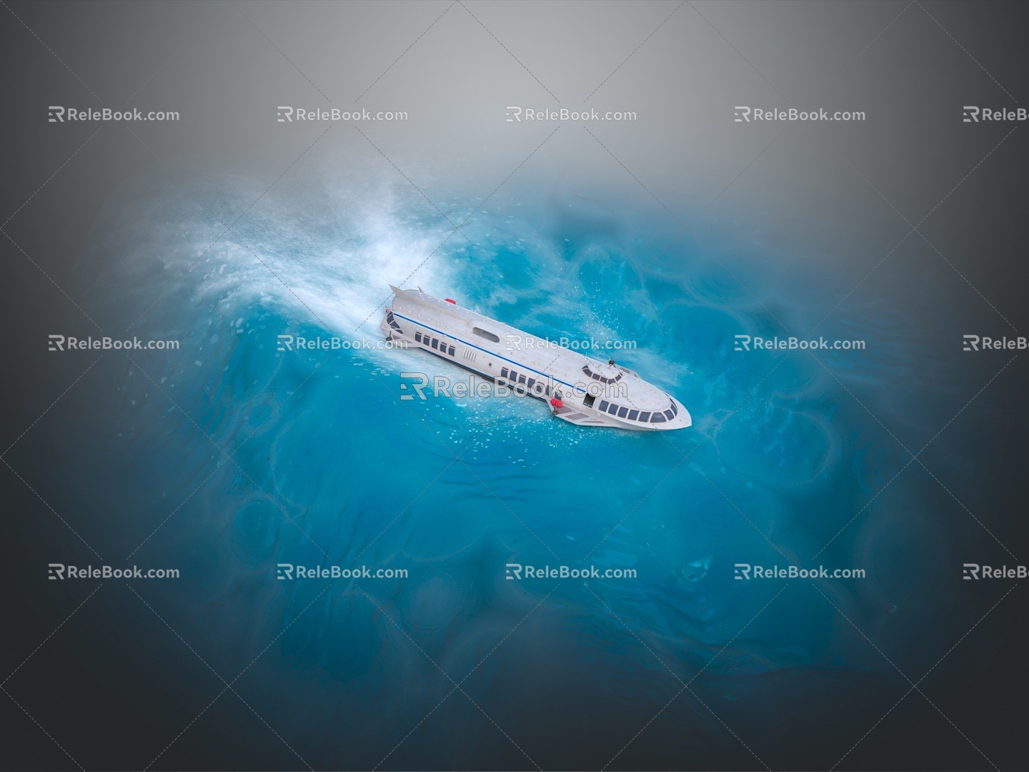 Modern cruise ship giant cruise ship luxury cruise ship large cruise ship 3d model