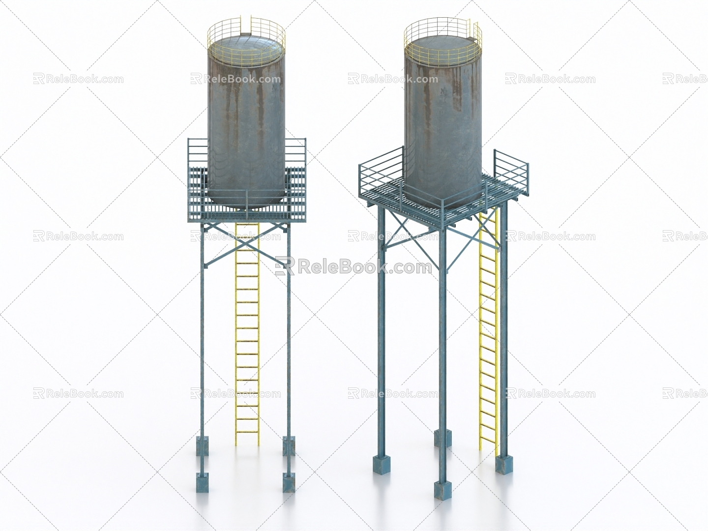 Water Tower Material Storage Silo Barrel Water Storage Tank Water Storage Tank Water Tank 3d model