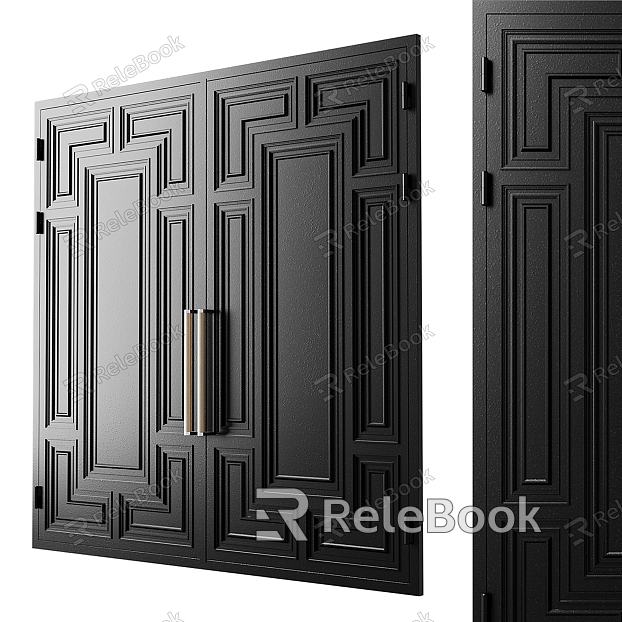 Door black attic model