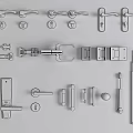 Various Modern Door Handles And Hardware Accessories For Home Renovation
