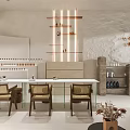 Modern Beauty Salon Interior Design With Glass Counter Wooden Chairs And Illuminated Product Shelves