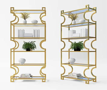 New Chinese Decorative Rack 3d model
