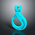 Blue Dynamic Lifting Ring With 801 D10 Label And Industrial Design
